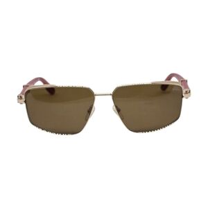 Porta Romana Gold and Brown Sunglasses